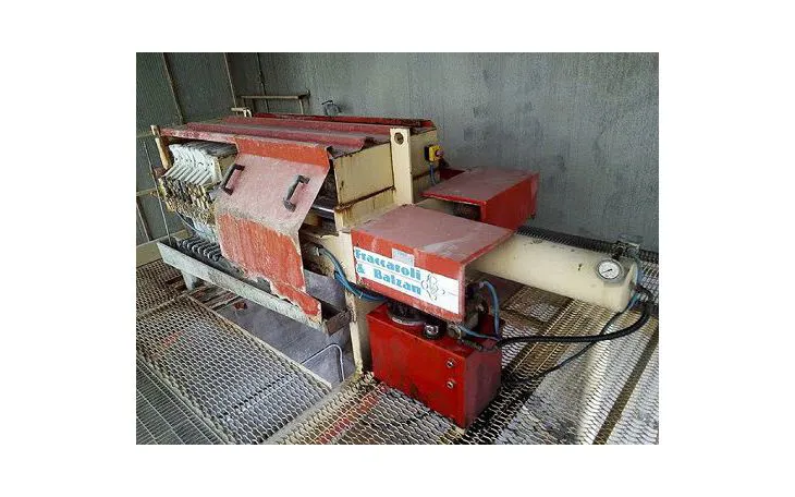 Sludge decanting and filtration plant Fraccaroli & Balzan