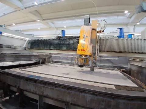 Used combined bridge saw Breton