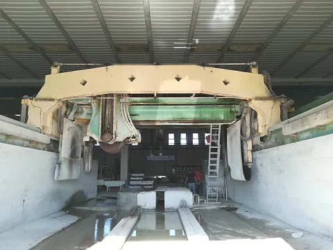 Multidisk block cutter pedrini for granite
